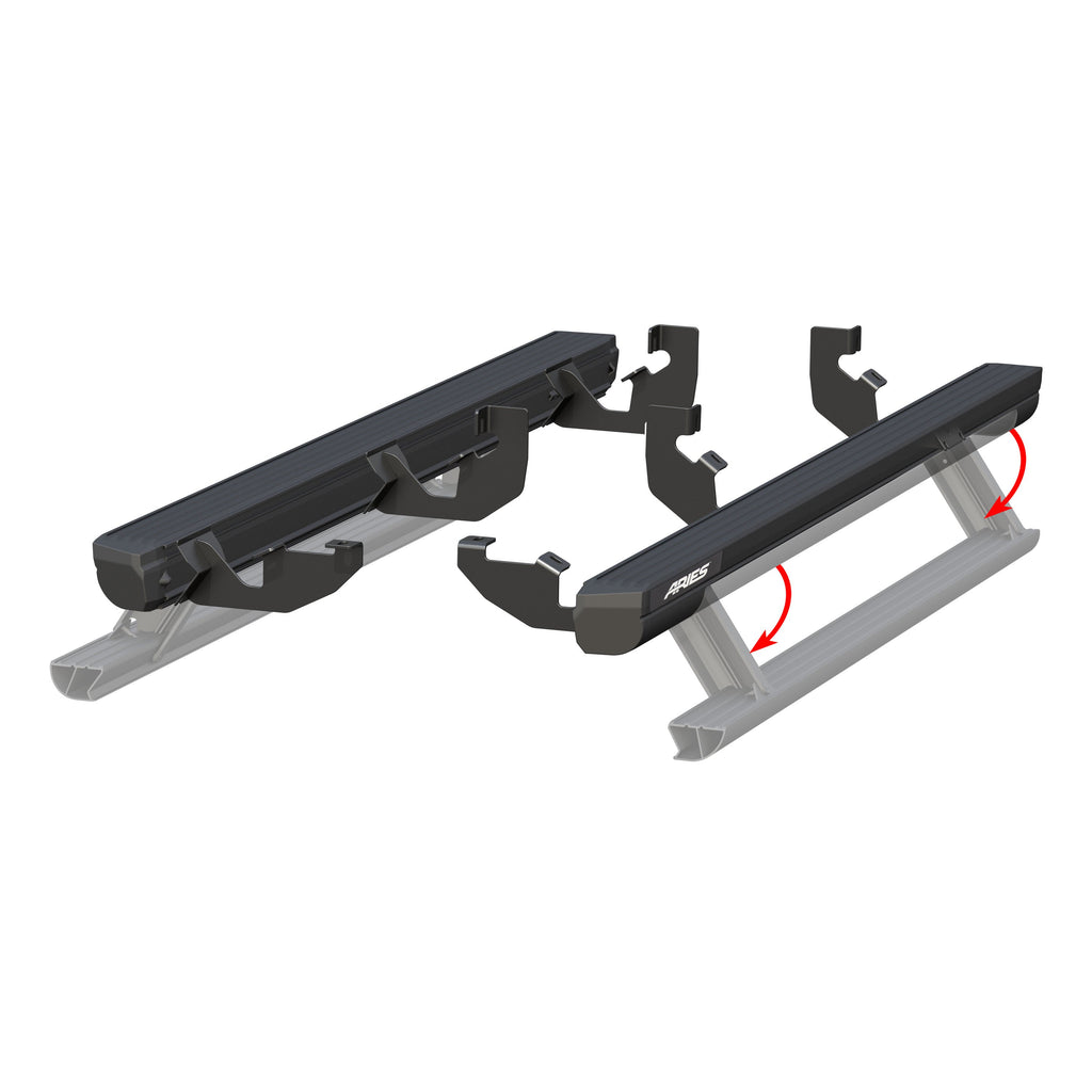 ARIES 3036572 ActionTrac 69.6-Inch Retractable Powered Running Boards, Fits Select Ford Bronco 4-Door for Select Ford Bronco