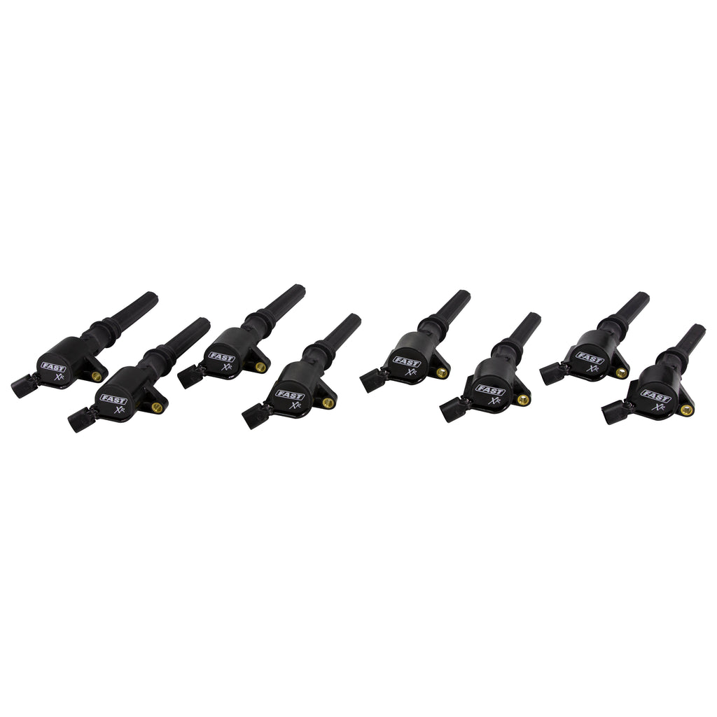 FAST 30390-8 XR Ignition Coil Set for '99-'14 Ford 4.6/5.4/5.8L 2V Modular Engines for Select Ford Crown Victoria, Ford E-150, Ford E-150 Club Wagon, Ford E-150 Econoline, Ford E-150 Econoline Club Wagon, Ford E-250, Ford E-250 Econoline, Ford E-350 Club