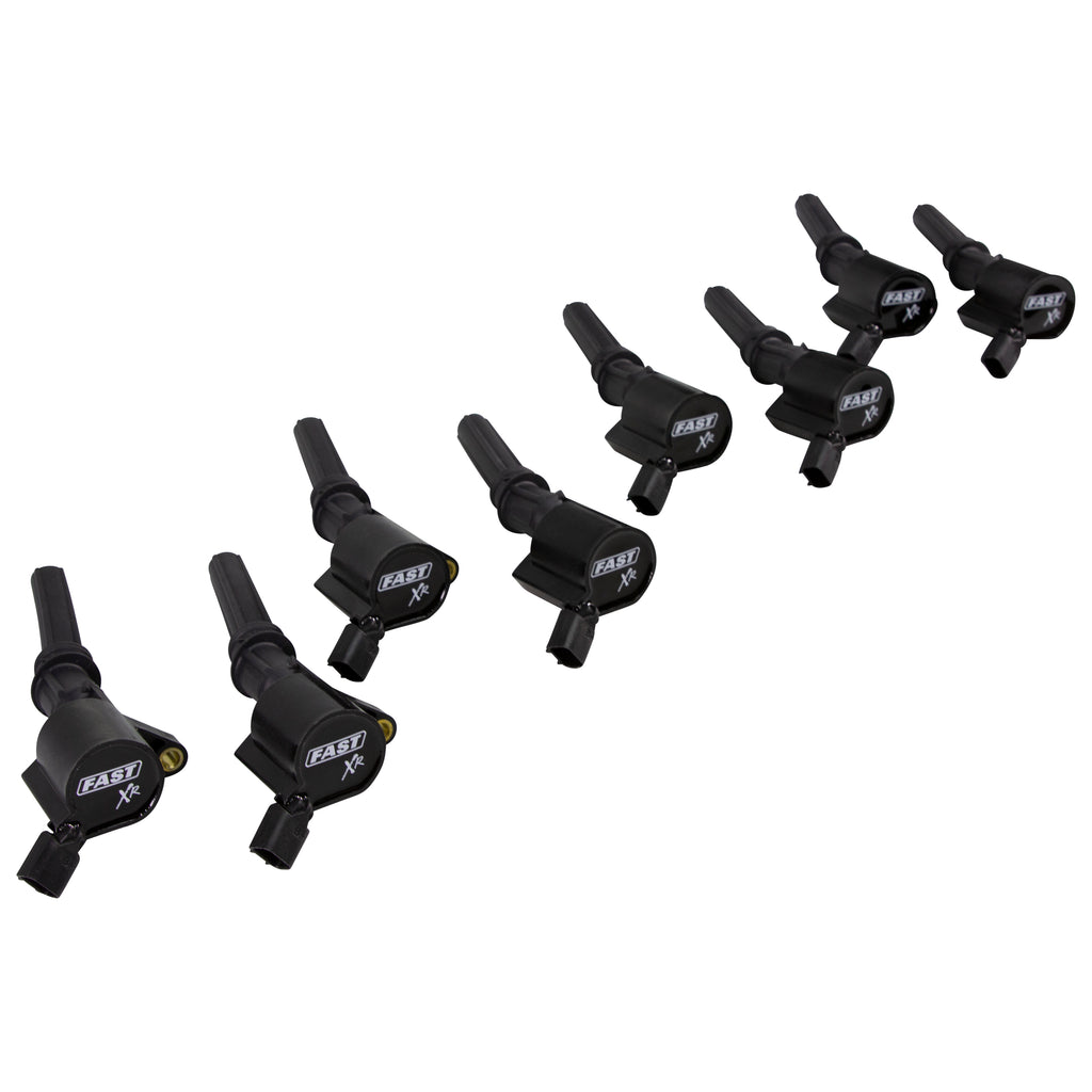 FAST 30390-8 XR Ignition Coil Set for '99-'14 Ford 4.6/5.4/5.8L 2V Modular Engines for Select Ford Crown Victoria, Ford E-150, Ford E-150 Club Wagon, Ford E-150 Econoline, Ford E-150 Econoline Club Wagon, Ford E-250, Ford E-250 Econoline, Ford E-350 Club