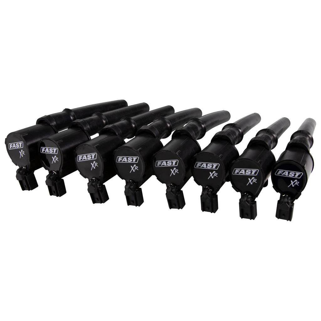 FAST 30391-8 XR Ignition Coil Set for '99-'14 Ford 4.6/5.4/5.8L 4V Modular Engines for Select Ford GT, Ford Mustang, Lincoln Aviator, Lincoln Blackwood, Lincoln Continental, Lincoln Mark VIII, Lincoln Navigator, Mercury Marauder, Panoz AIV Roadster, Panoz