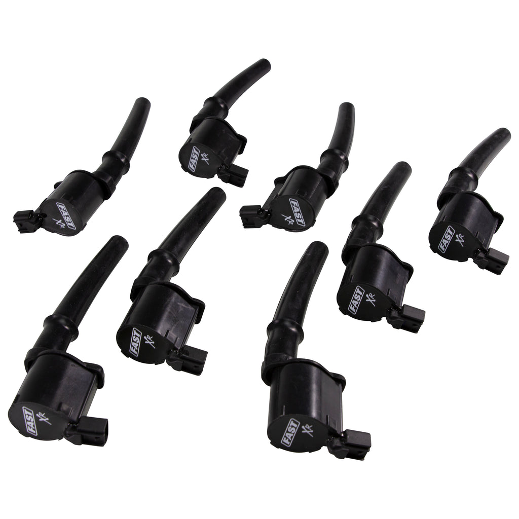 FAST 30391-8 XR Ignition Coil Set for '99-'14 Ford 4.6/5.4/5.8L 4V Modular Engines for Select Ford GT, Ford Mustang, Lincoln Aviator, Lincoln Blackwood, Lincoln Continental, Lincoln Mark VIII, Lincoln Navigator, Mercury Marauder, Panoz AIV Roadster, Panoz
