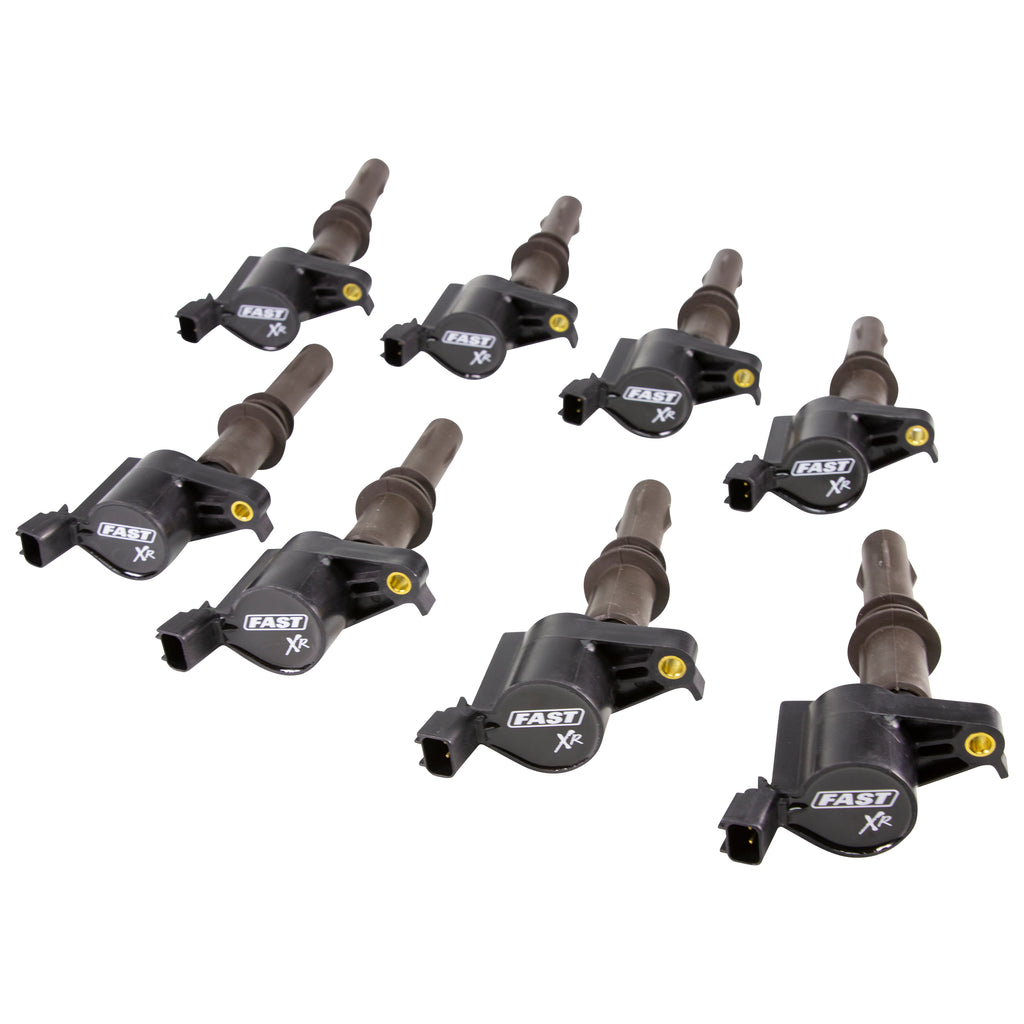 FAST 30393-8 XR Ignition Coil Set for 2008-2016 Ford 4.6/5.4 3V Modular and 6.8L V10 for Select Ford Expedition, Ford Explorer, Ford Explorer Sport Trac, Ford F-150, Ford F-250 Super Duty, Ford F-350 Super Duty, Ford Lobo, Ford Mustang, Lincoln Mark LT,