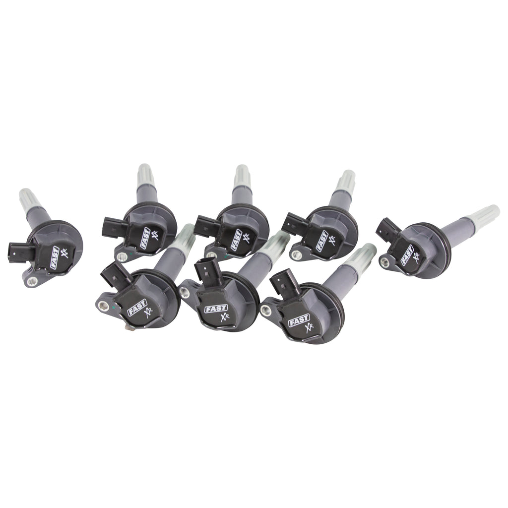 FAST 30394-8 XR Ignition Coil Set for '11-'15 Ford 5.0 Coyote Engines for Select Ford F-150, Ford Lobo, Ford Mustang, Lincoln Mark LT