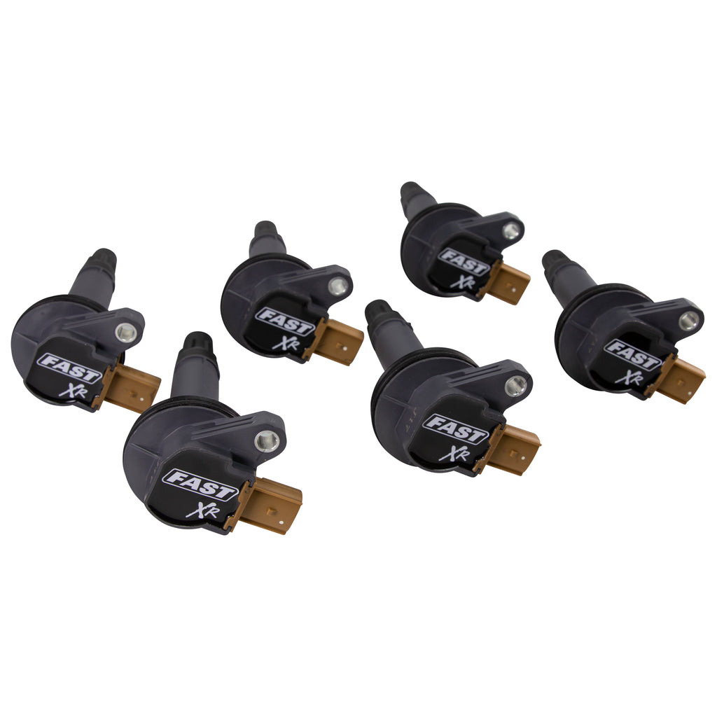 FAST 30395-6 XR Ignition Coil Set for '11-'18 Ford 3.5L EcoBoost for Select Ford Expedition, Ford Explorer, Ford F-150, Ford Flex, Ford GT, Ford Lobo, Ford Police Interceptor Sedan, Ford Police Interceptor Utility, Ford Taurus, Ford Transit-150, Ford