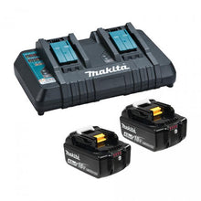 Load image into Gallery viewer, Makita Y-00315 18V 2 x (4.0 Ah) Li-Ion Battery &amp; Dual-Port Rapid Charger Kit