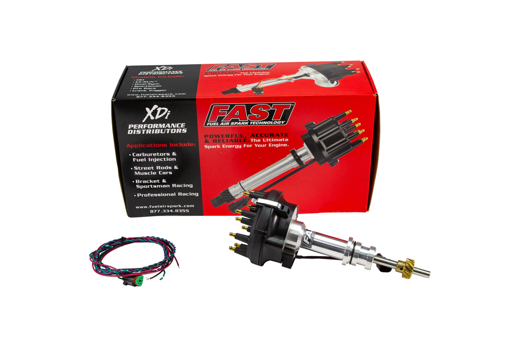 FAST 304007 XDi Race Cam Sync Large Cap Distributor for Ford 289/302 for Select Ford B-100, Ford B-150, Ford B-200, Ford B-200 Panel, Ford Bronco, Ford Cougar, Ford Country Squire, Ford E-100 Econoline, Ford E-100 Econoline Club Wagon, Ford E-150