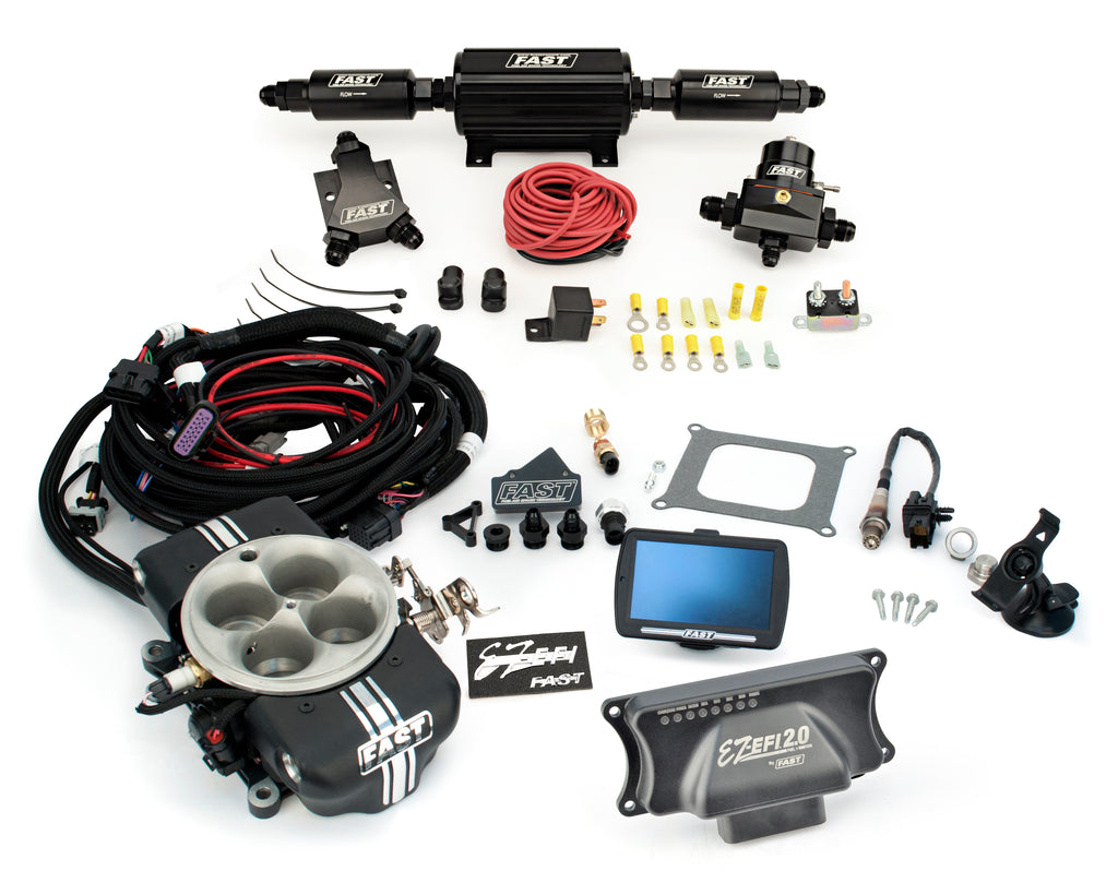 FAST 30403-KIT EZ 2.0 Base Kit w/ Touchscreen, Throttle Body and High HP Inline Fuel Pump Kit