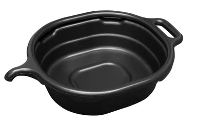 Lisle Tools 17972 Oval Fluid Drain Pan, Black, 17L