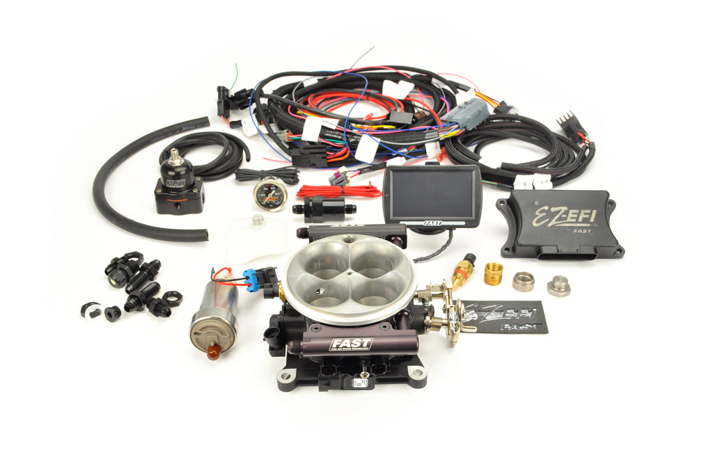 FAST 30447-06KIT EZ Fuel Self-Tuning Throttle Body Injection Kit w/ In-Tank Fuel Pump for Select AC Shelby Cobra, Allard J2X, Allard K3, Allard Monte Carlo, Allard Safari, American Motors AMX, American Motors Ambassador, American Motors American, American