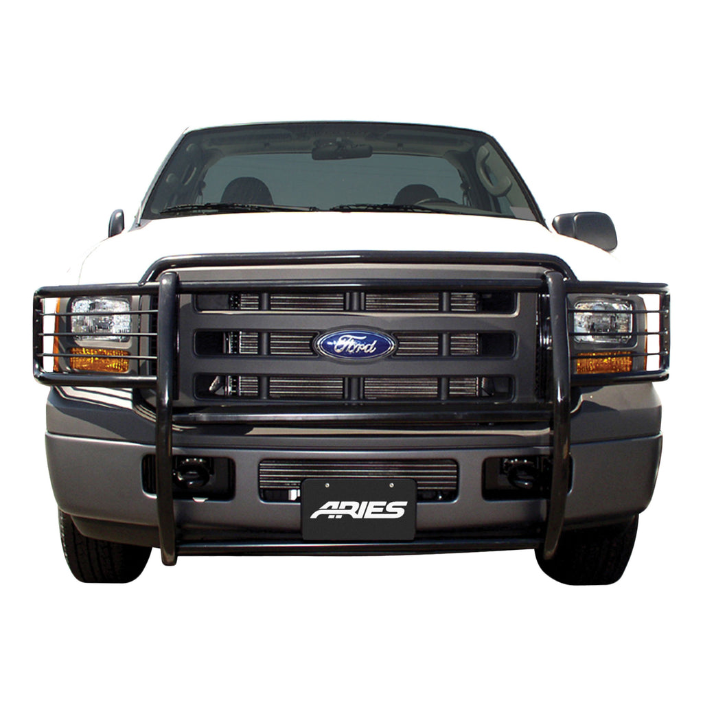 ARIES 3045 Black Steel Grille Guard, Select Ford Excursion, F-250, F-350 Super Duty for Select Ford F-250