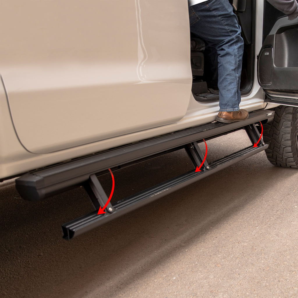 ARIES 3047902 ActionTrac 83.6" Powered Running Boards, Select Silverado, Sierra, Crew Cab for Select Chevrolet Silverado 1500