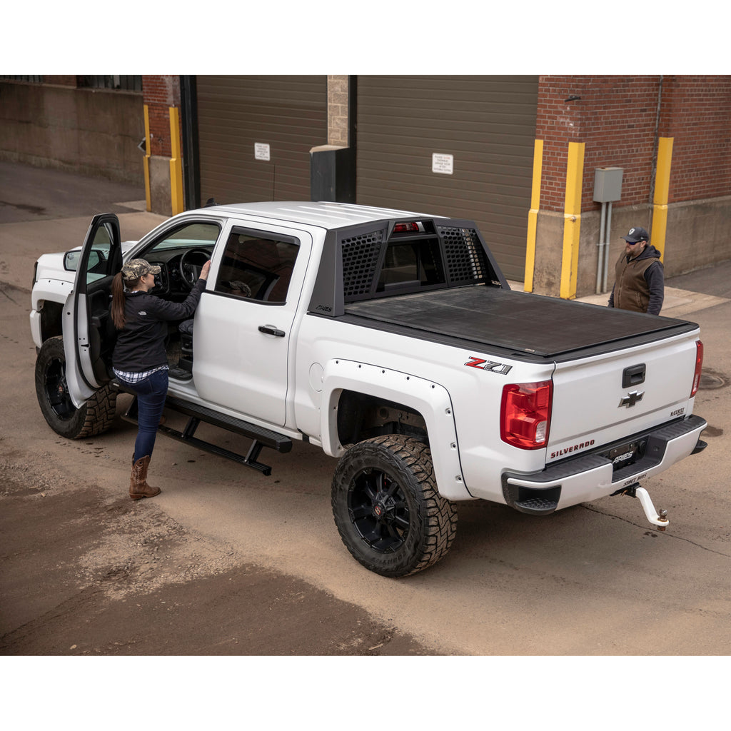 ARIES 3047902 ActionTrac 83.6" Powered Running Boards, Select Silverado, Sierra, Crew Cab for Select Chevrolet Silverado 1500