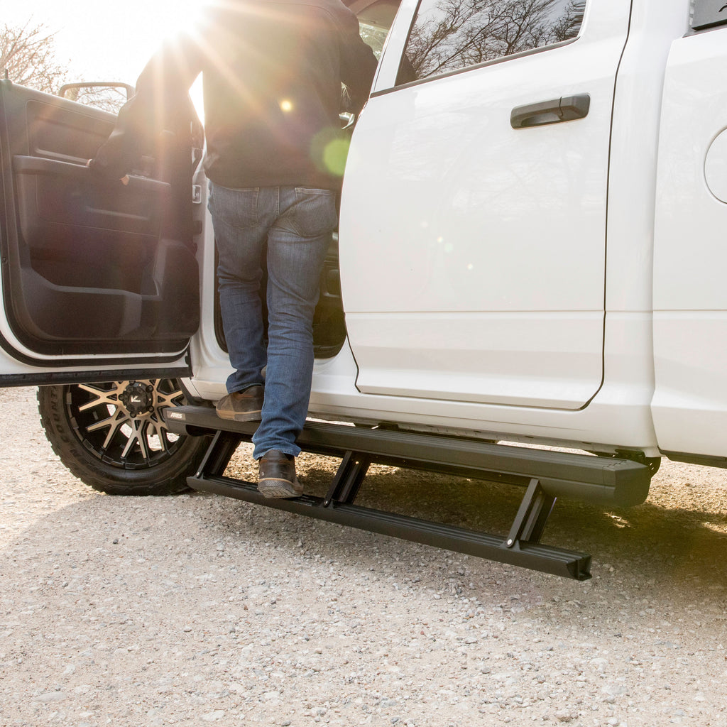 ARIES 3048314 ActionTrac 87.6" Powered Running Boards, Select Ram 1500 Crew Cab for Select Ram 1500
