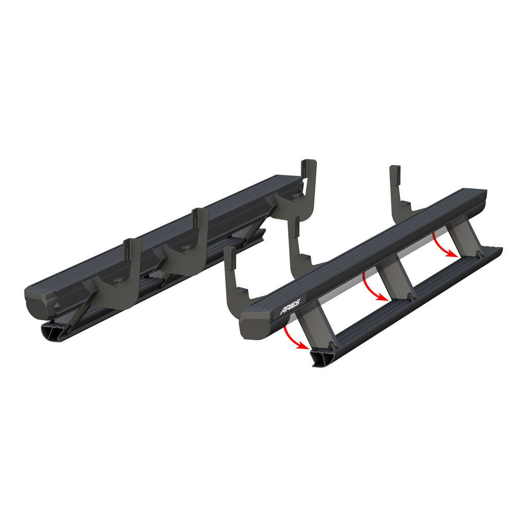 ARIES 3048315 ActionTrac 87.6" Powered Running Boards, Select Silverado, Sierra Crew Cab for Select Chevrolet Silverado 1500