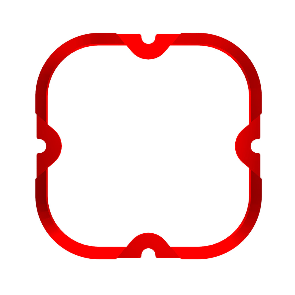 KC HiLiTES 30571 KC Bezel Ring KC FLEX ERA 4 Red 1PC