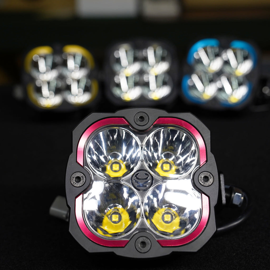 KC HiLiTES 30571 KC Bezel Ring KC FLEX ERA 4 Red 1PC