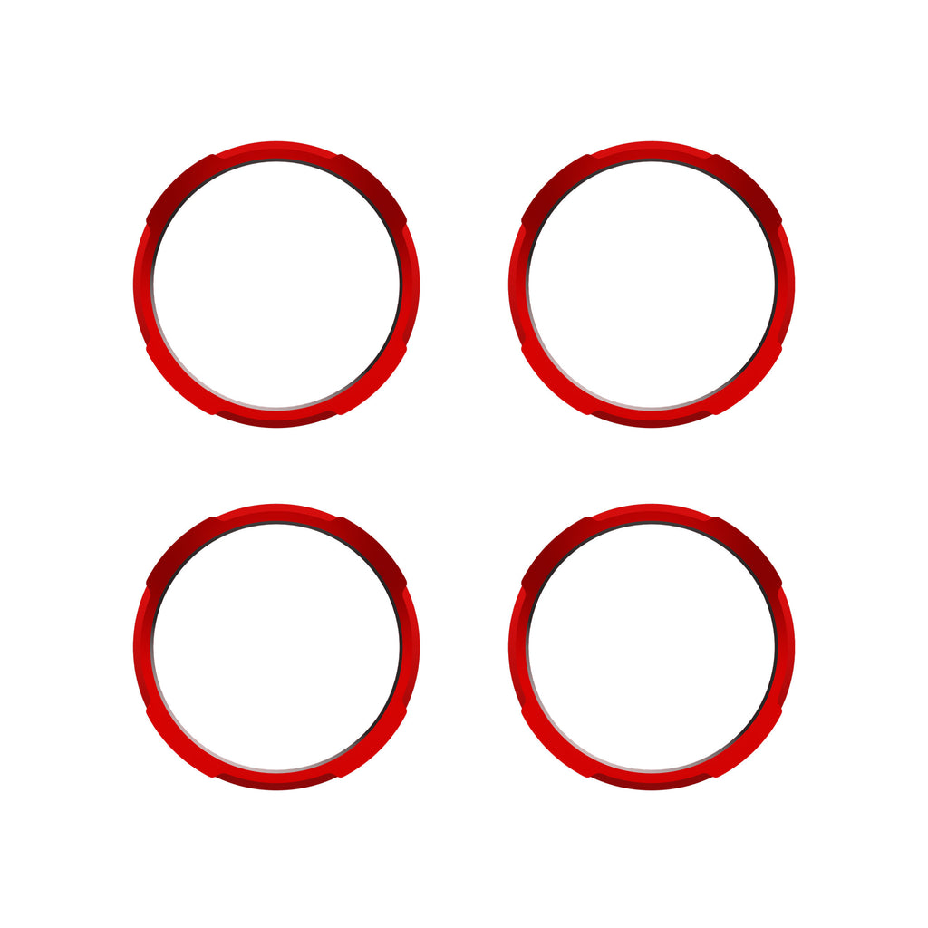 KC HiLiTES 30579 KC Bezel Ring KC FLEX ERA BAR Red 4PC