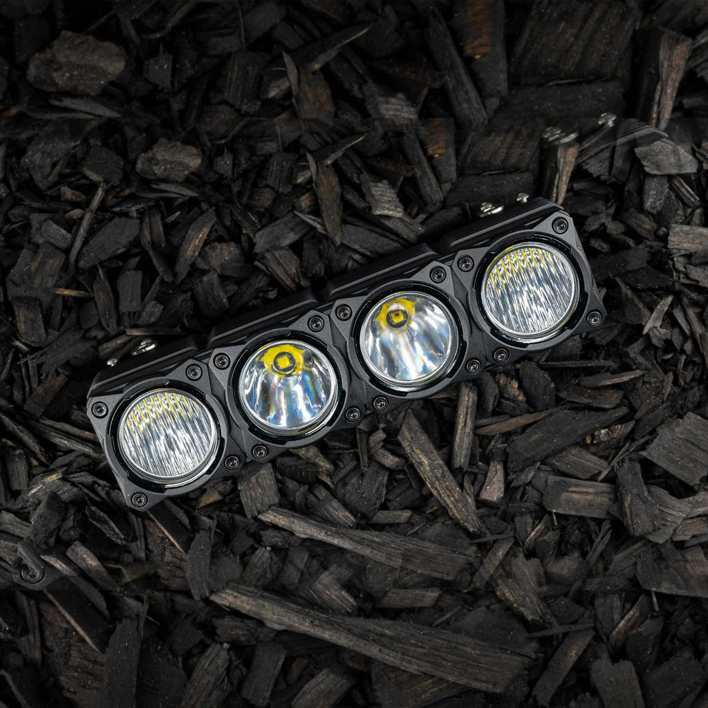 KC HiLiTES 30581 KC Bezel Ring KC FLEX ERA BAR Black 4PC