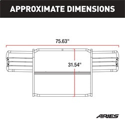 ARIES 3060 ARIES 3060 1-1/2-Inch Black Steel Grille Guard; No-Drill; Select Ford Expedition - Truck Part Superstore