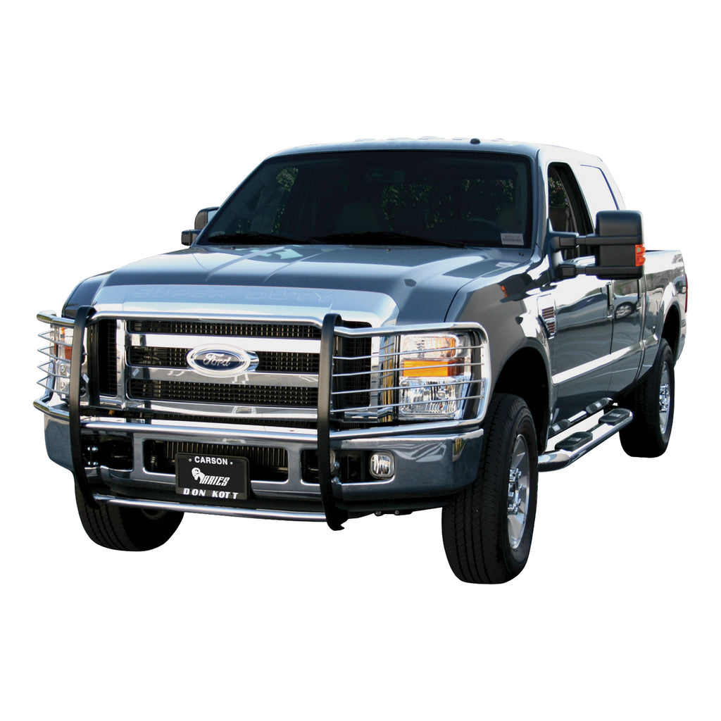 ARIES 3061-2 Polished Stainless Grille Guard; Select Ford F250; F350; F450; F550 Super Duty - Truck Part Superstore