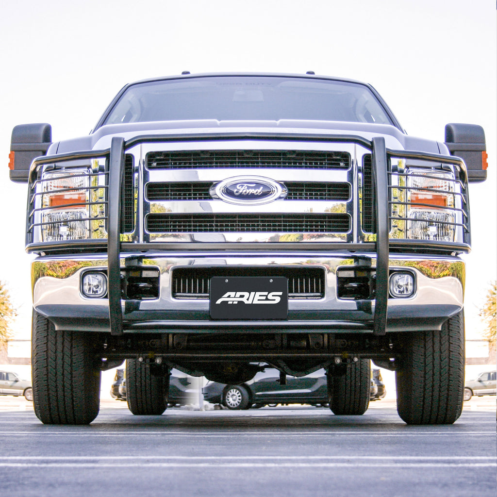 ARIES 3061 Black Steel Grille Guard, Select Ford F-250, F-350, F-450, F-550 Super Duty for Select Ford F-250