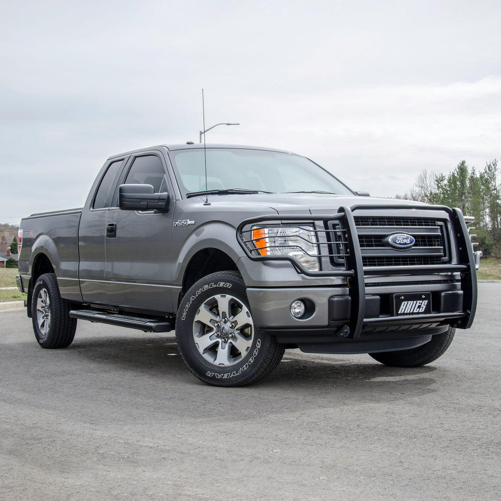 ARIES 3063 Black Steel Grille Guard, Select Ford F-150 for Select Ford F-150