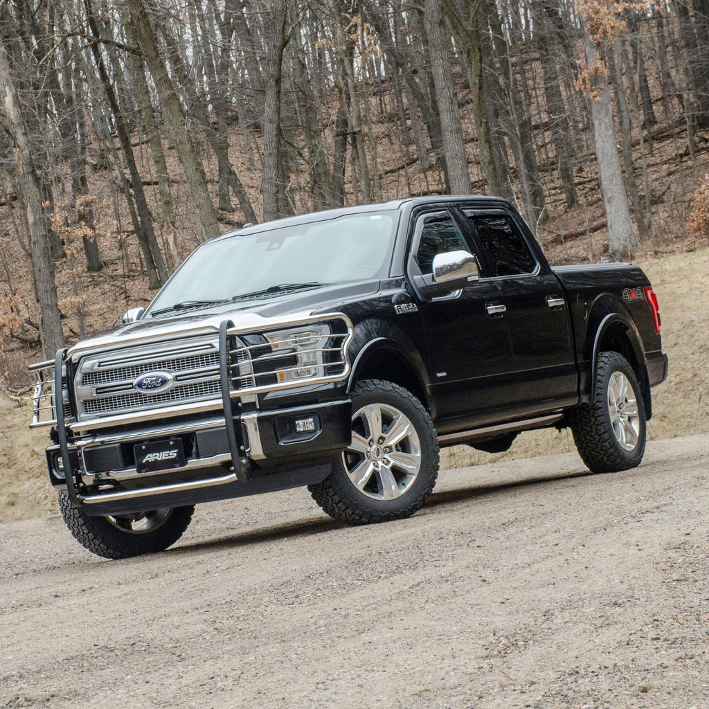 ARIES 3066-2 Polished Stainless Grille Guard, Select Ford F-150 for Select Ford F-150
