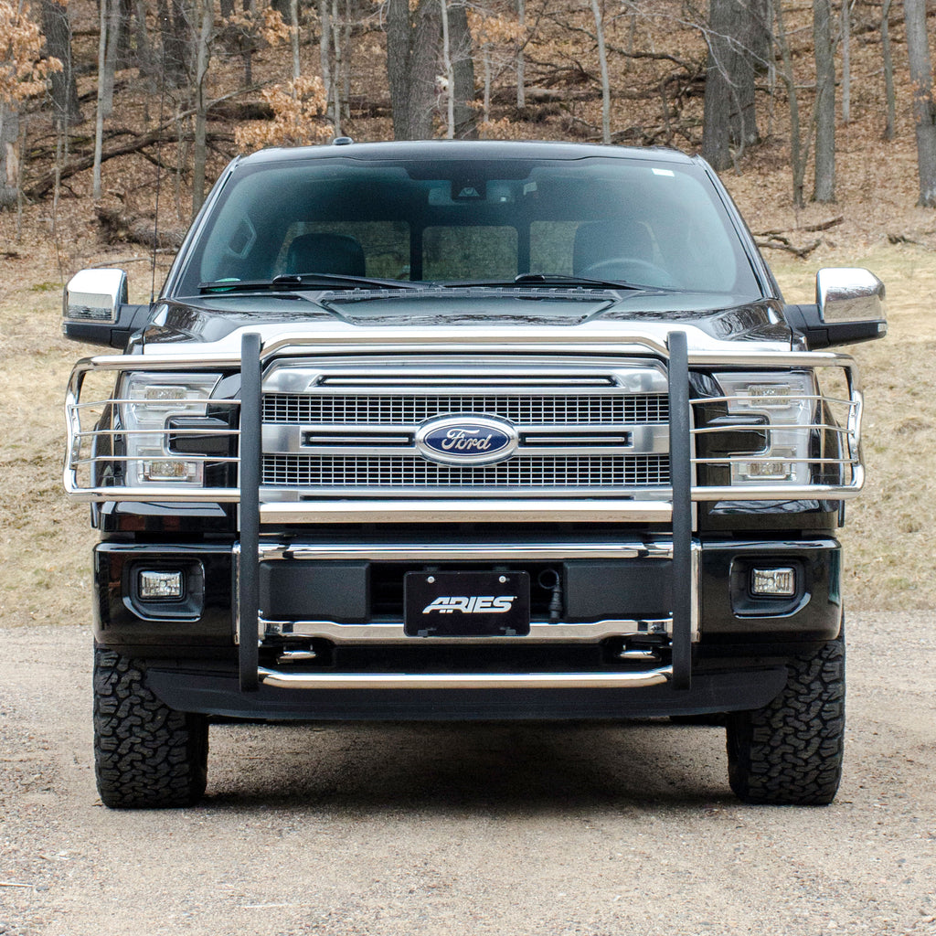 ARIES 3066-2 Polished Stainless Grille Guard, Select Ford F-150 for Select Ford F-150