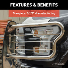 Load image into Gallery viewer, ARIES 3067-2 Polished Stainless Grille Guard, Select Ford F-250, F-350 Super Duty for Select Ford F-250