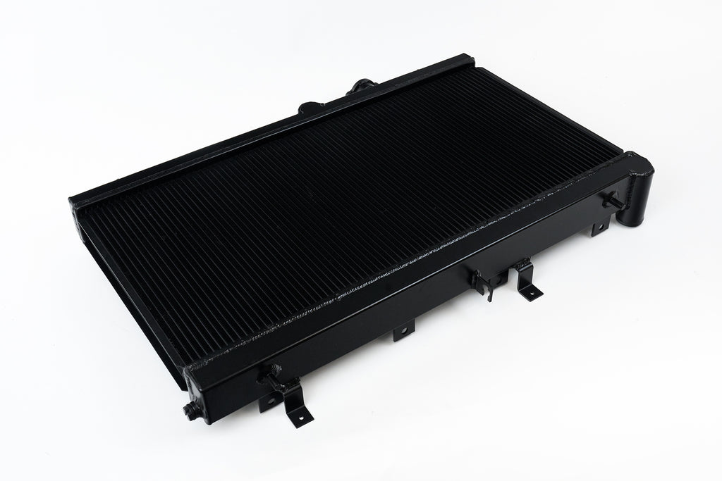 CSF Cooling - Racing & High Performance Division 3076B 02-07 Subaru Impreza WRX/STI All-Aluminum Radiator - w/ filler neck - Black for Select Subaru Baja, Subaru Impreza