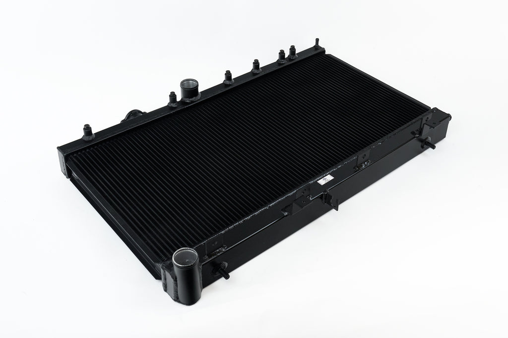CSF Cooling - Racing & High Performance Division 3076B 02-07 Subaru Impreza WRX/STI All-Aluminum Radiator - w/ filler neck - Black for Select Subaru Baja, Subaru Impreza