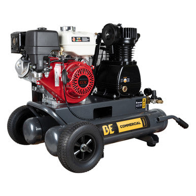 BE Power Equipment AC908HB2 17.7 CFM @ 175 PSI - 8 Gallon, Portable Gas Air Compressor With Honda Gx270 Engine