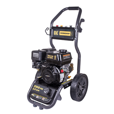 BE Power Equipment BE317RA 3,100 PSI - 2.5 GPM Gas Pressure Washer With Powerease 225 Engine & Ar Axial Pump