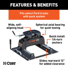 Load image into Gallery viewer, CURT 16678 Q24 5th Wheel Slider Hitch; Select Ford F250; F350; F450; 6.75ft. Bed Puck Syste - Truck Part Superstore