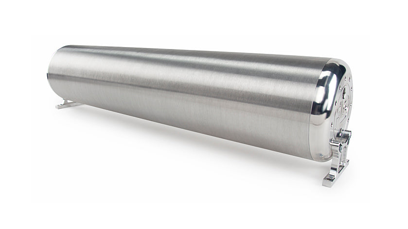 28In.-Flo-Tank---Raw-End-Caps-With-Brushed-Tube.-Includes-Two-Mounting-Brackets.