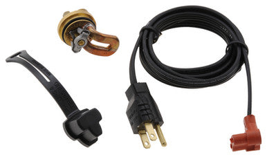 Zerostart 3100009 Engine heater, 400W 120V, 30mm Plug, Ford, Infinity, Nissan, Brass