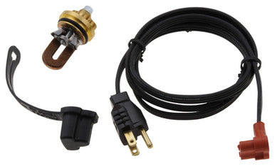 Zerostart 3100099 Engine heater, 400W 120V, 35mm Plug, Kubota, Brass