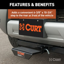 Load image into Gallery viewer, CURT 31001 Hitch-Mounted Step Pad (Fits 2" Receiver)