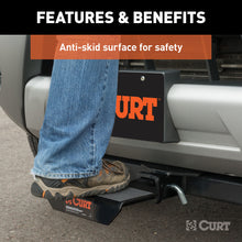 Load image into Gallery viewer, CURT 31001 Hitch-Mounted Step Pad (Fits 2" Receiver)