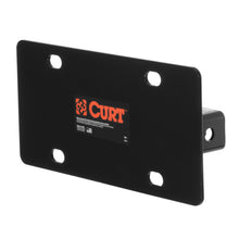 Load image into Gallery viewer, CURT 31002 Hitch-Mounted License Plate Holder (Fits 2" Receiver)