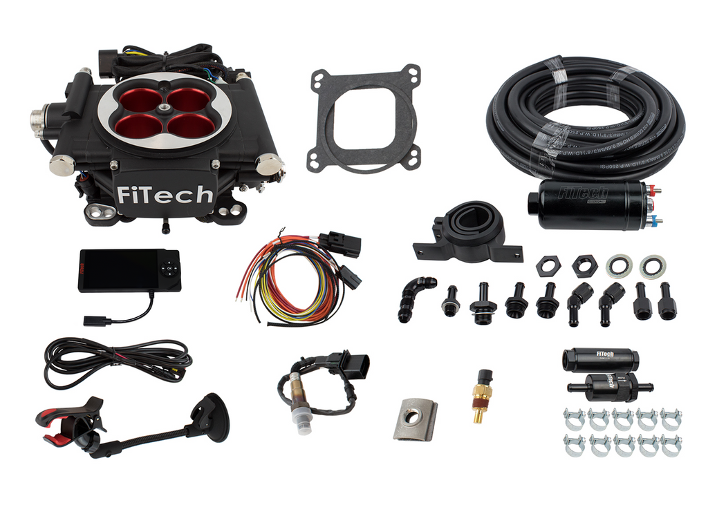 FiTech Fuel Injection 31004 Go EFI 4 600 HP Power Adder Matte Black EFI System