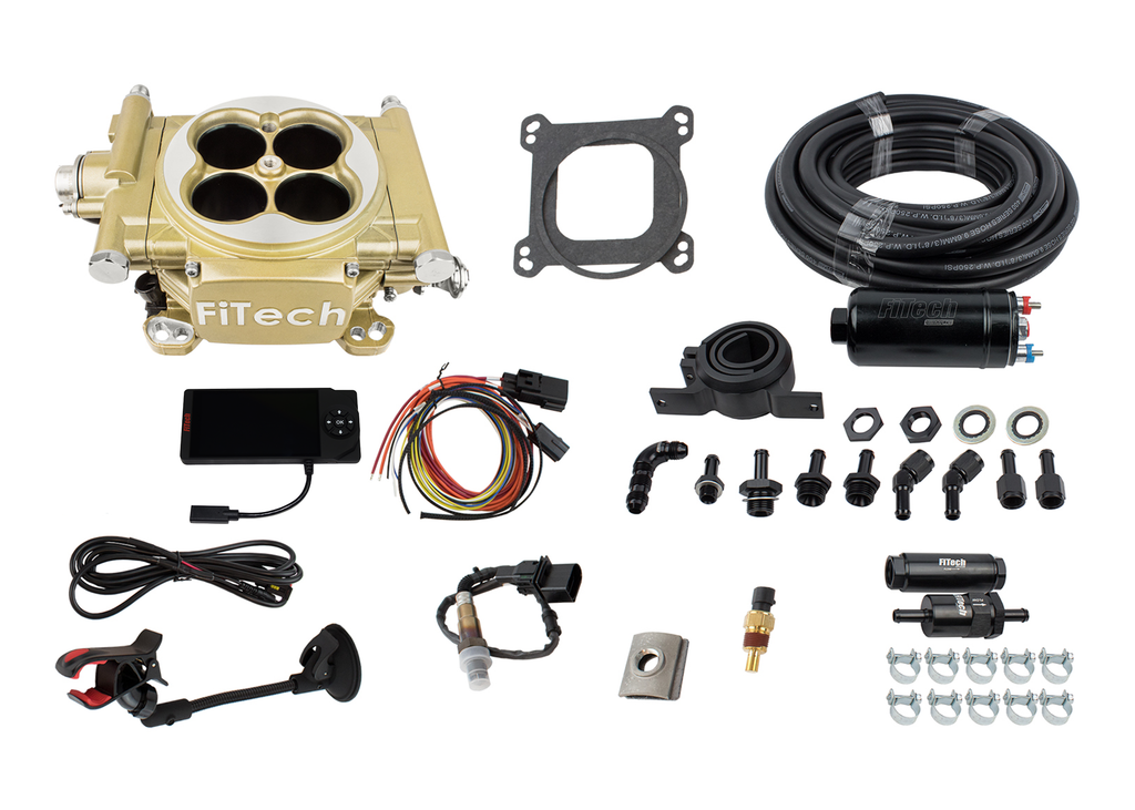 FiTech Fuel Injection 31005 Easy Street 600 HP Classic Gold EFI System Master Kit