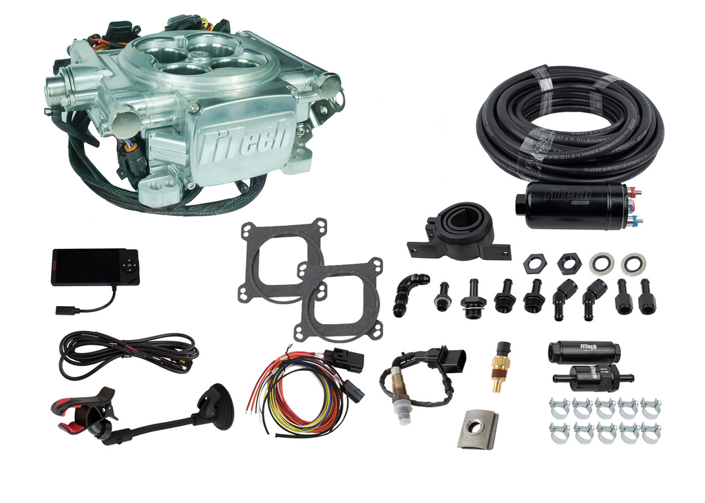 FiTech Fuel Injection 31006 Go EFI 4 600 HP Power Adder Bright Aluminum EFI System