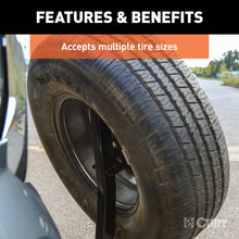 Load image into Gallery viewer, CURT 31006 Hitch-Mounted Spare Tire Mount (Fits 2" Receiver)