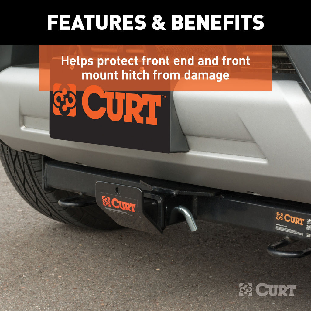 CURT 31007 Hitch-Mounted Skid Shield (Fits 2" Receiver)