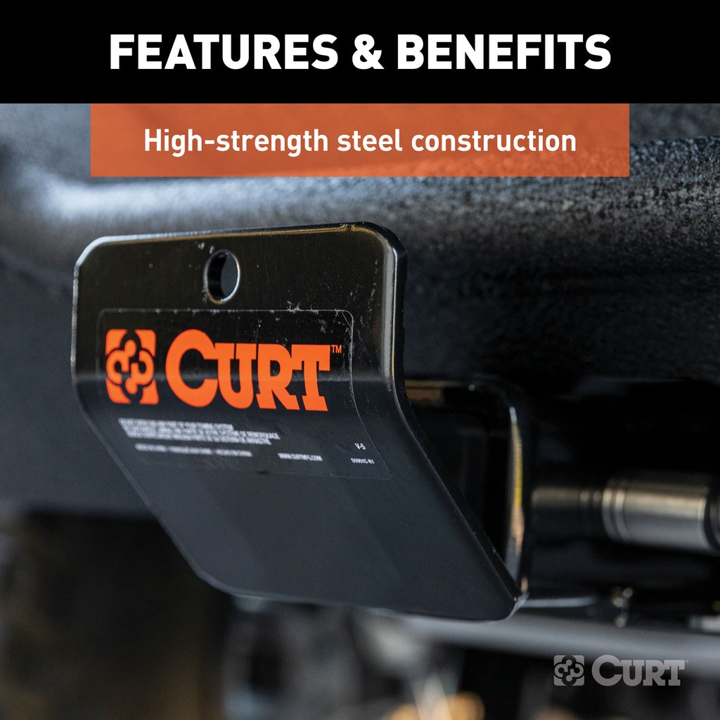 CURT 31007 Hitch-Mounted Skid Shield (Fits 2" Receiver)