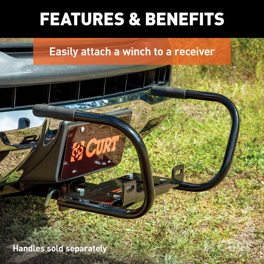 CURT 31010 Hitch-Mounted Winch Mount (Fits 2" Receiver)