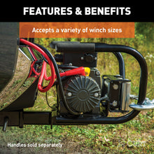 Load image into Gallery viewer, CURT 31010 Hitch-Mounted Winch Mount (Fits 2" Receiver)