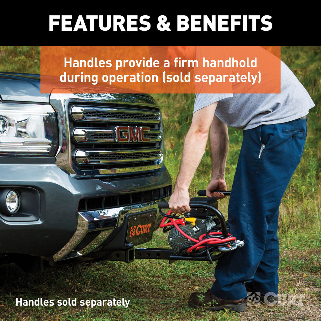 CURT 31010 Hitch-Mounted Winch Mount (Fits 2" Receiver)