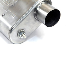 Load image into Gallery viewer, BBK Performance Parts 31025 UNIVERSAL 2-3/4 VARITUNE ADJUSTABLE MUFFLER DOUBLE OFFSET (439 STAINLESS)